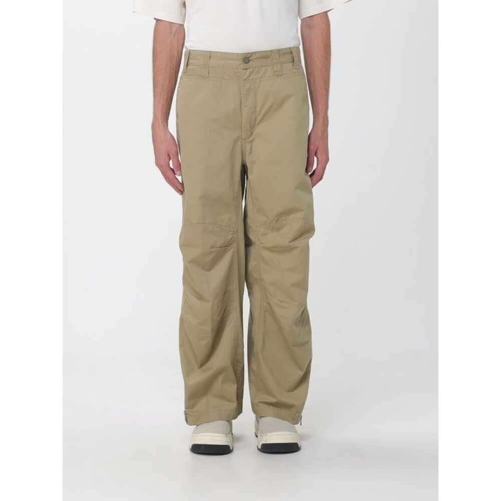 Diesel Men Diesel P-Delly Wide-Leg Cotton Trousers With Slant Pockets